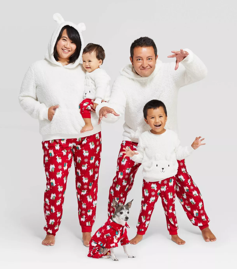 family matching xmas pj