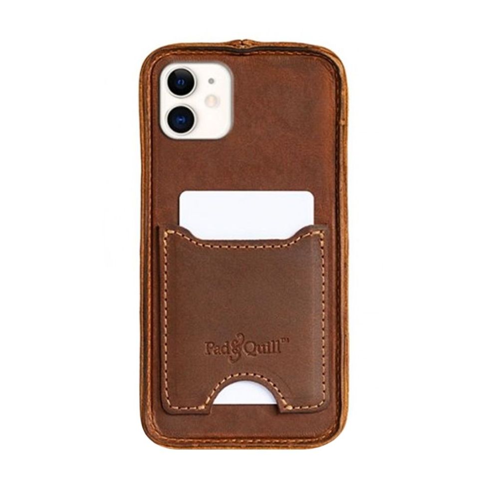 Pad & Quill ﻿Deluxe Traveler Leather Case for iPhone 11