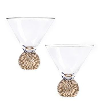 Qualia Bling Martini Glasses (Set of 2)