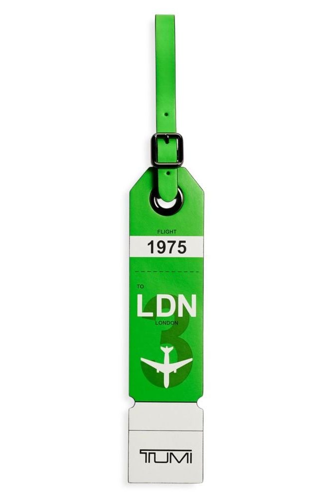 London Leather Luggage Tag
