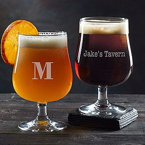 Personalized Belgium Craft Beer Glass