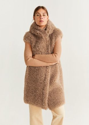Dark Green Collarless Open Front Faux Fur Coat Dark Green Collarless Open Front Faux Fur Coat