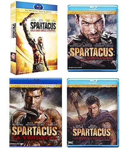 Spartacus (1-4, blu ray)