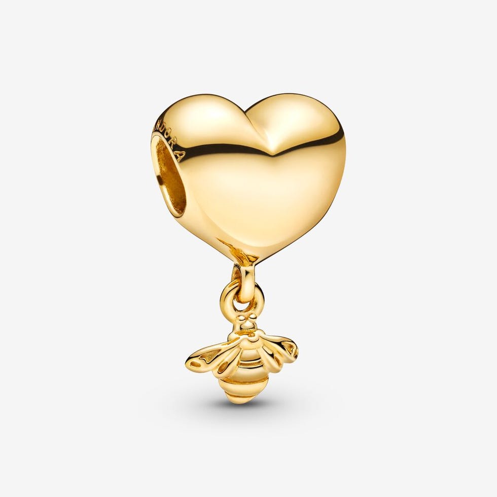 Heart & Bee Dangle Charm