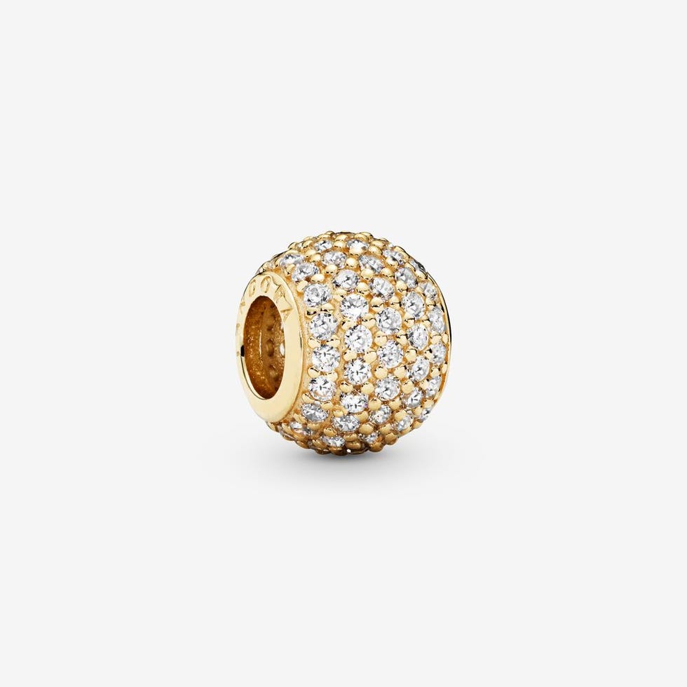 14ct gold Pavé Charm