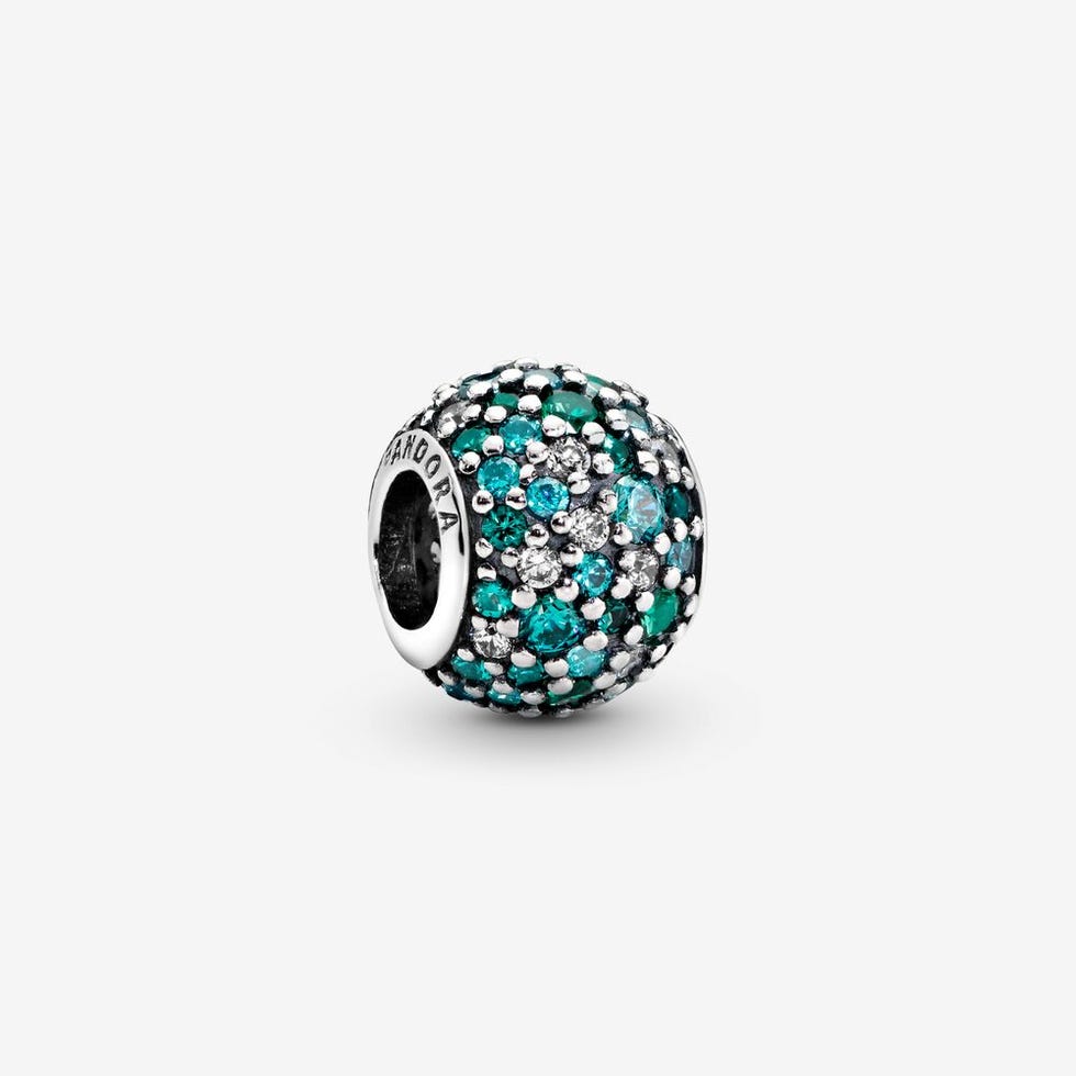 Green Pavé Charm