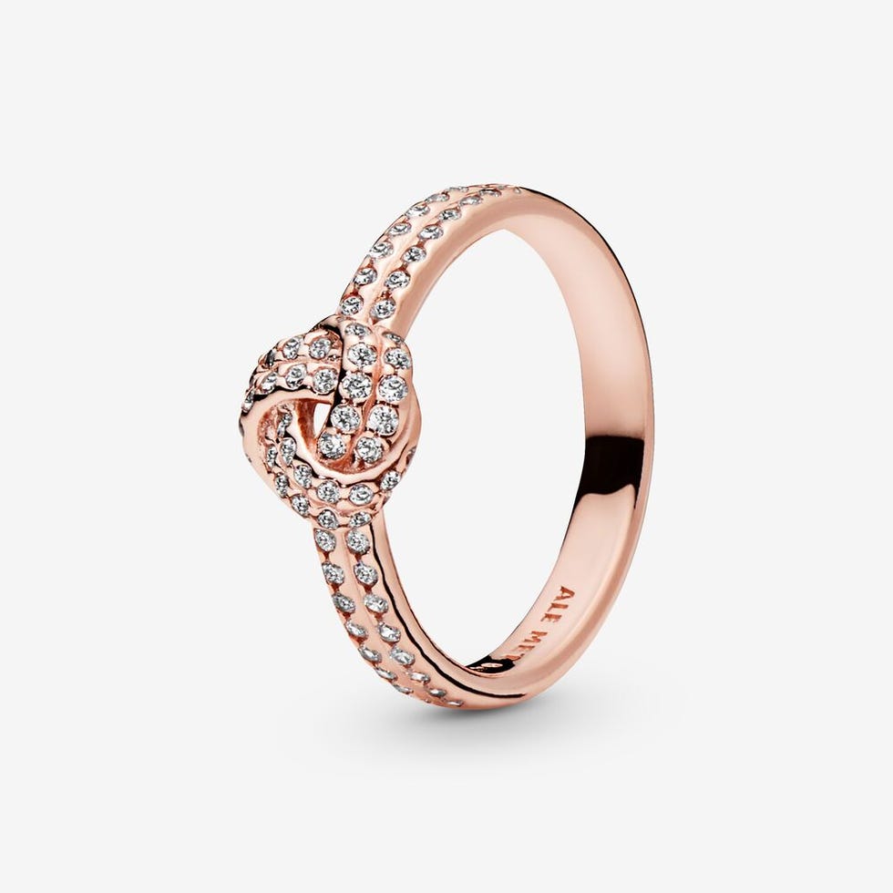 Shimmering Knot Ring