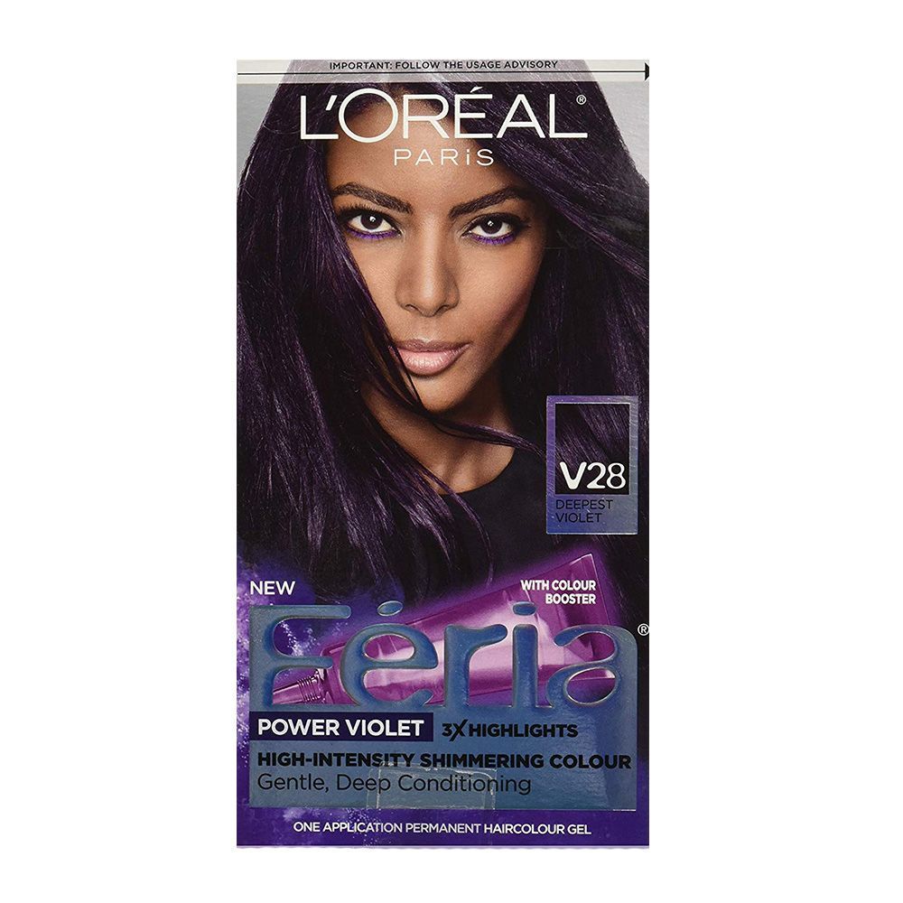 dark black purple hair dye