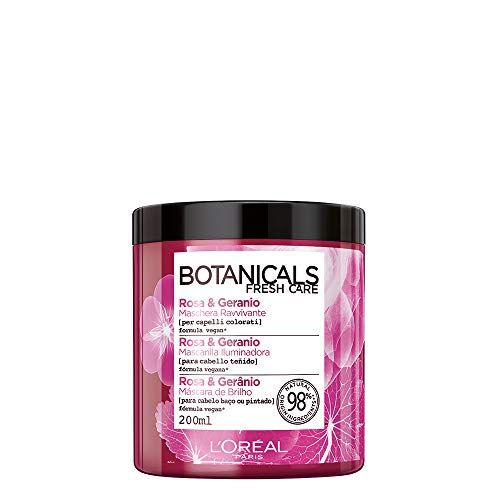 L'Oréal Paris Botanicals Geranio Rimedio di Brillantezza, Maschera per Capelli Colorati o Spenti, 200 ml