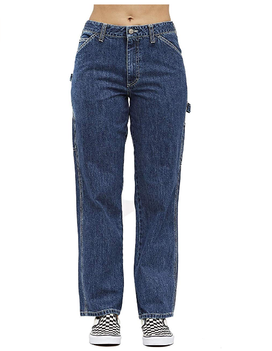 red carpenter jeans