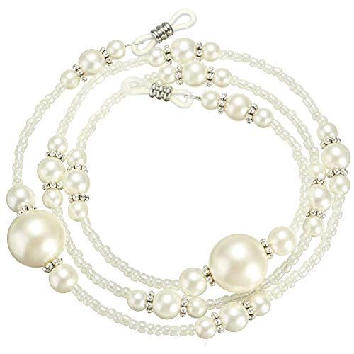 Imitation Pearls Reading Glasses Chain Beaded Fashionable Neck