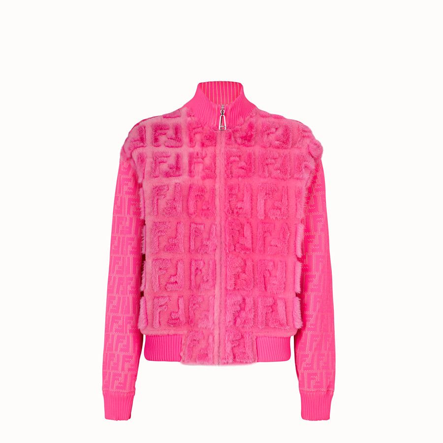 fendi pink coat