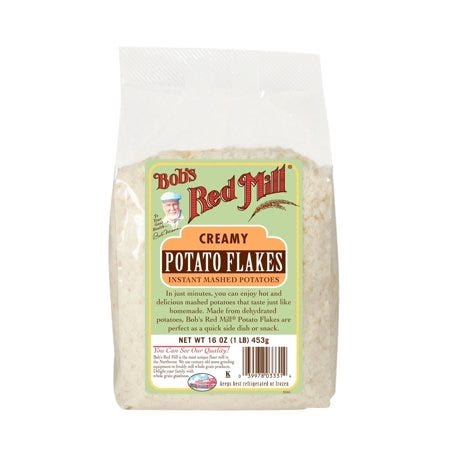 Bob's Red Mill Instant Mashed Potatoes Creamy Potato Flakes - 16 Oz - Case  of 4 for sale online