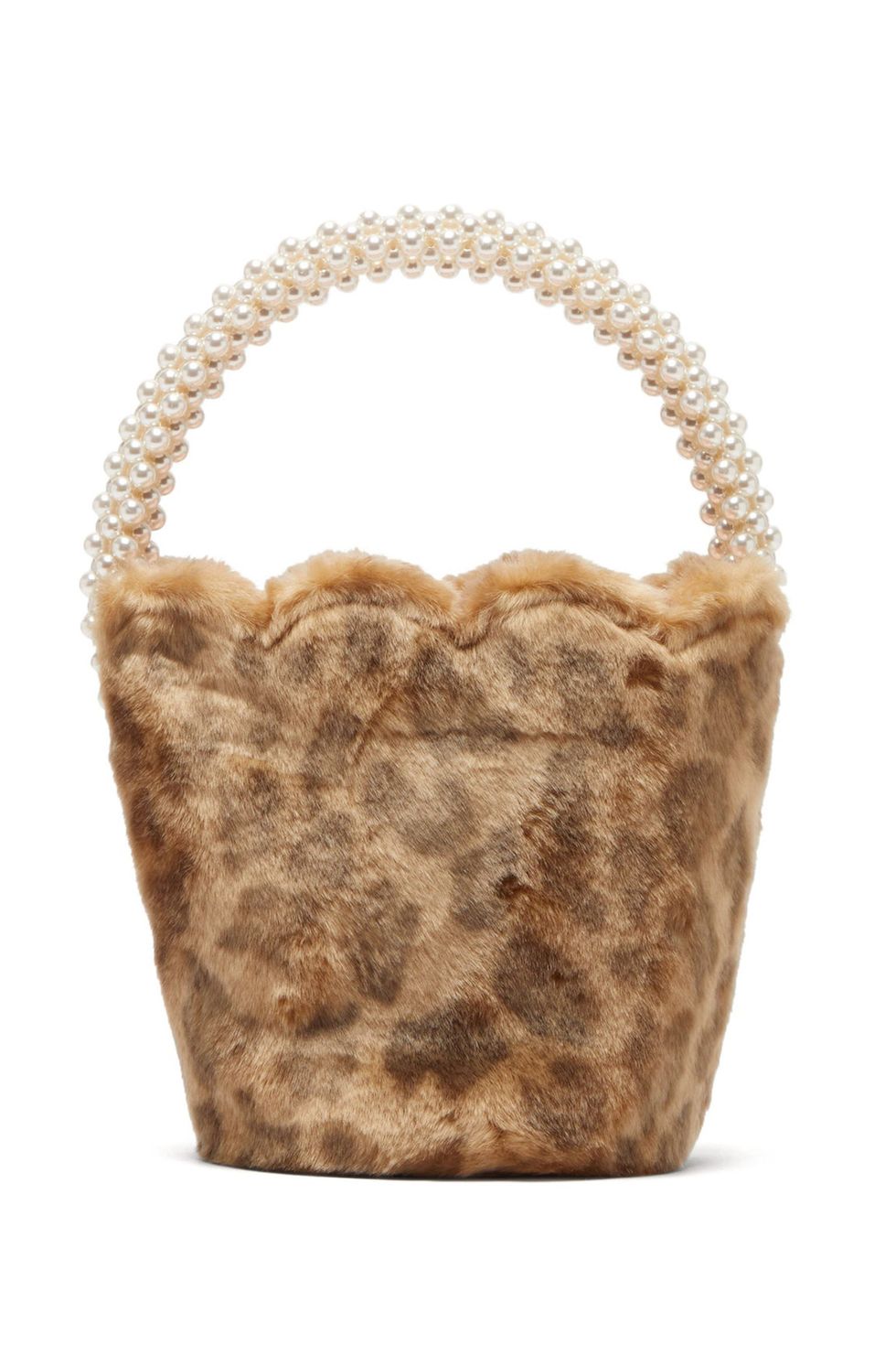 Verity leopard-print faux-fur bucket bag