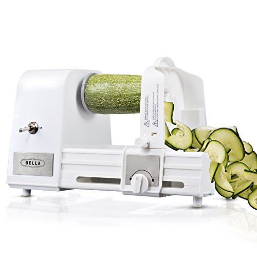 Ourokhome Vegetable Spiralizer Zucchini Noodles Maker – 4 Built-In