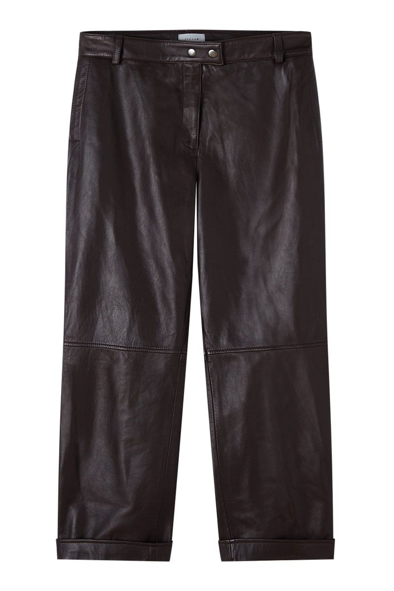 Leather Straight Leg Trouser, £299