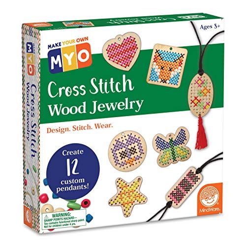 MYO Cross Stitch Wood Jewelry