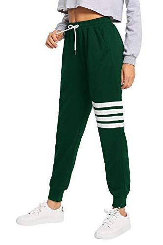 Joggers in green