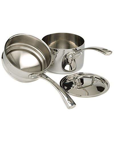 Cuisinart Stainless 3-Piece Saucepan and Double Boiler Set
