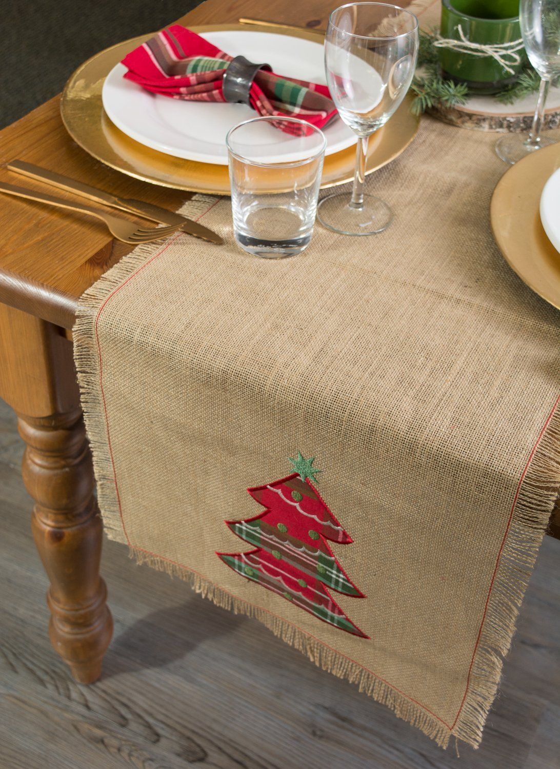 4x Cute Christmas Dinner Table Runner Place Mat Pad Tableware Decoration Decor 