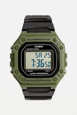 Casio F108 Illuminator Khaki Watch