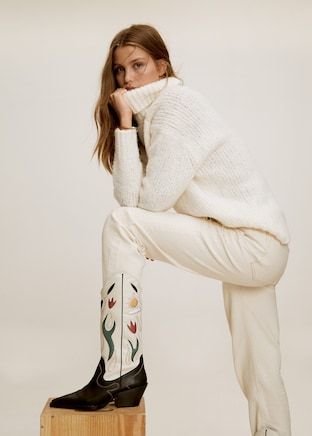 mango nancy cowboy boots
