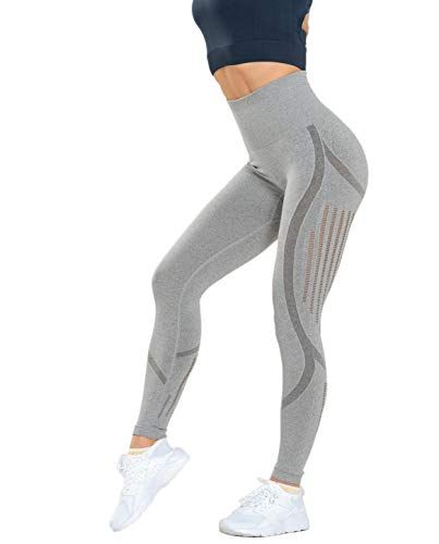 Aoxjox Yoga Pants for Women Workout High Waisted Gym Sport Camo Seamless  Legging