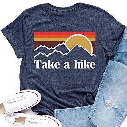 "Take a Hike" Printed Short Sleeve T-Shirt