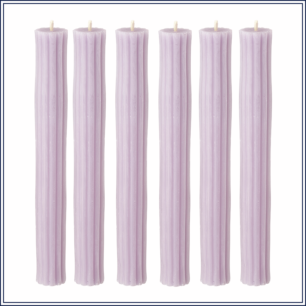Lilac Beeswax Candles