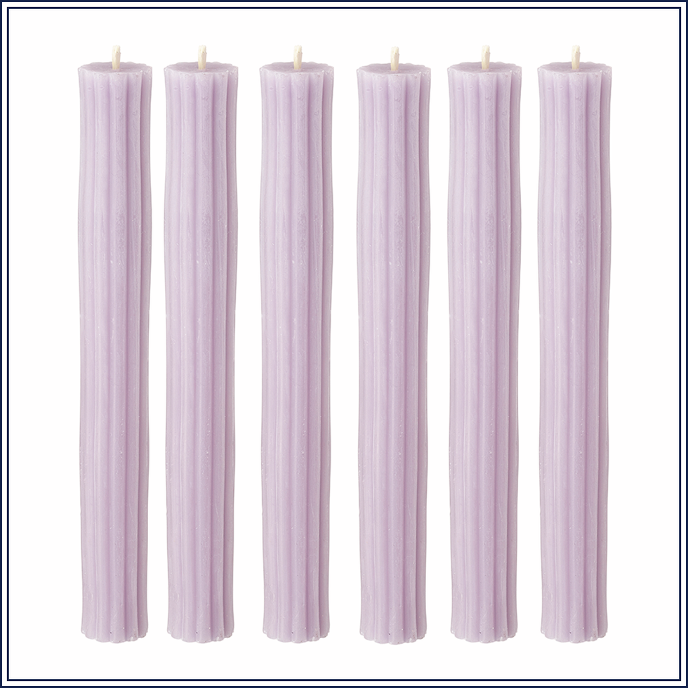 Lilac Beeswax Candles