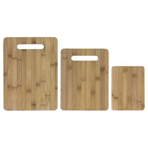 Wooden chopping board bamboo square hangable cutting board thick natural cutting board kitchen cooking hot cutting board 3pack gray test0123 