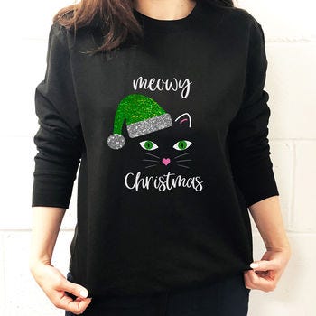 Christmas cat jumper