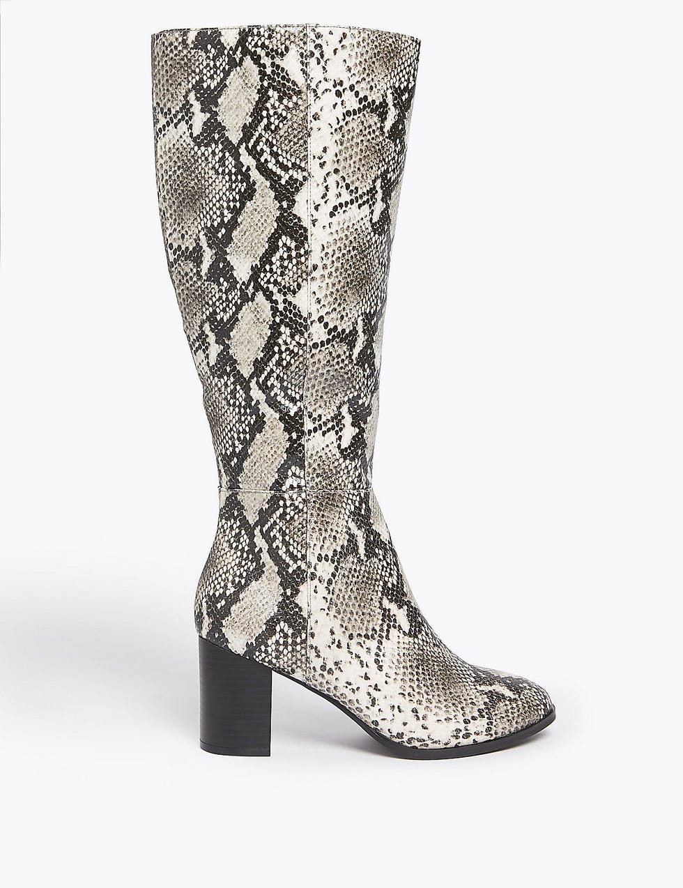 Block Heel Knee Boots