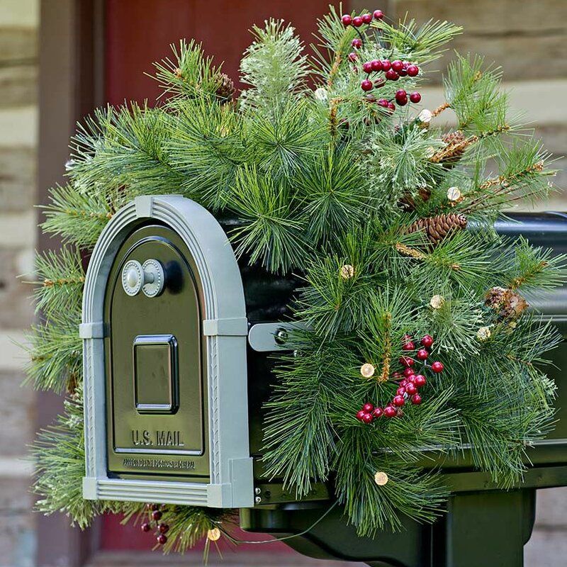 Plow & Hearth Holiday Mailbox Swag