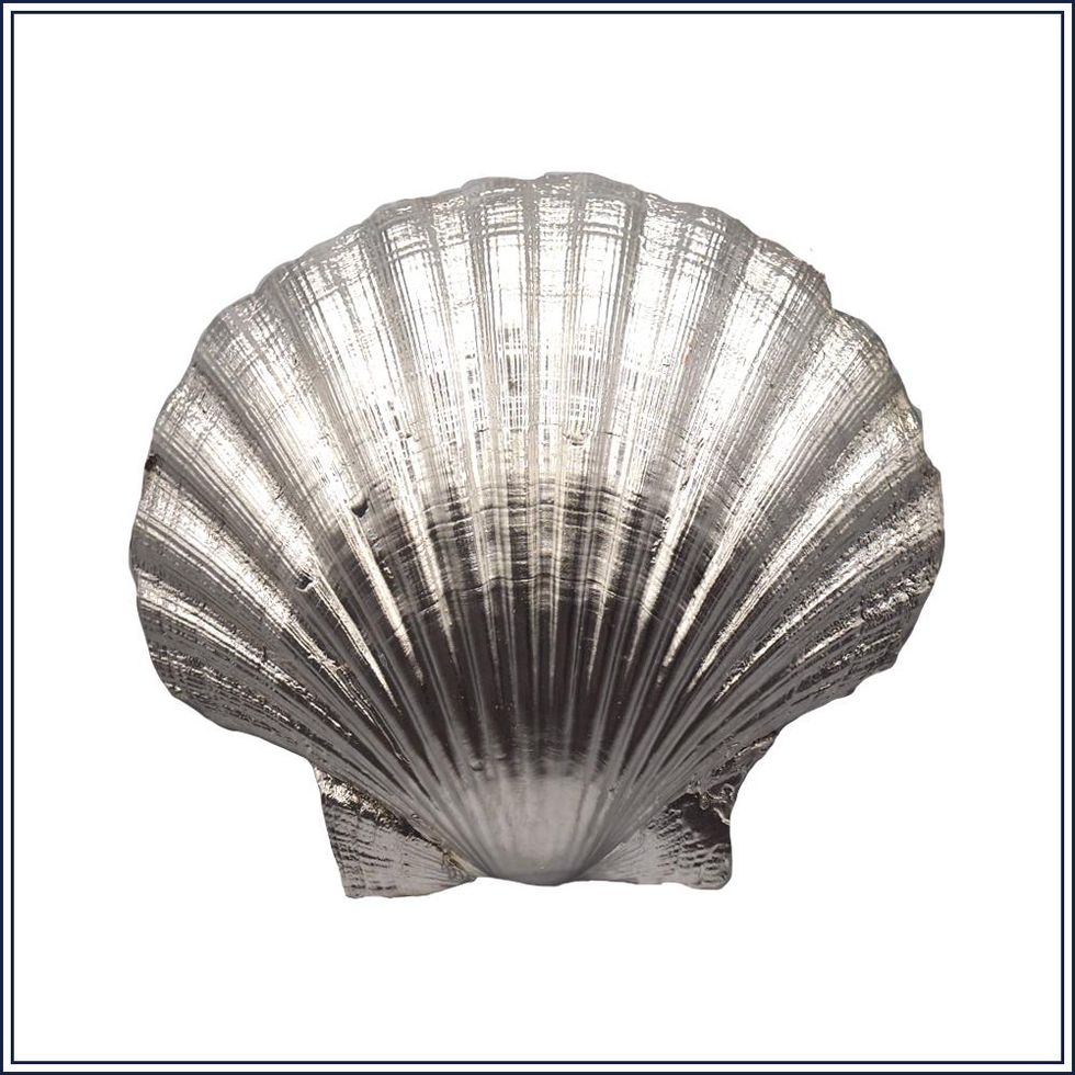 Silver Plated Clam Shell with Spoon 