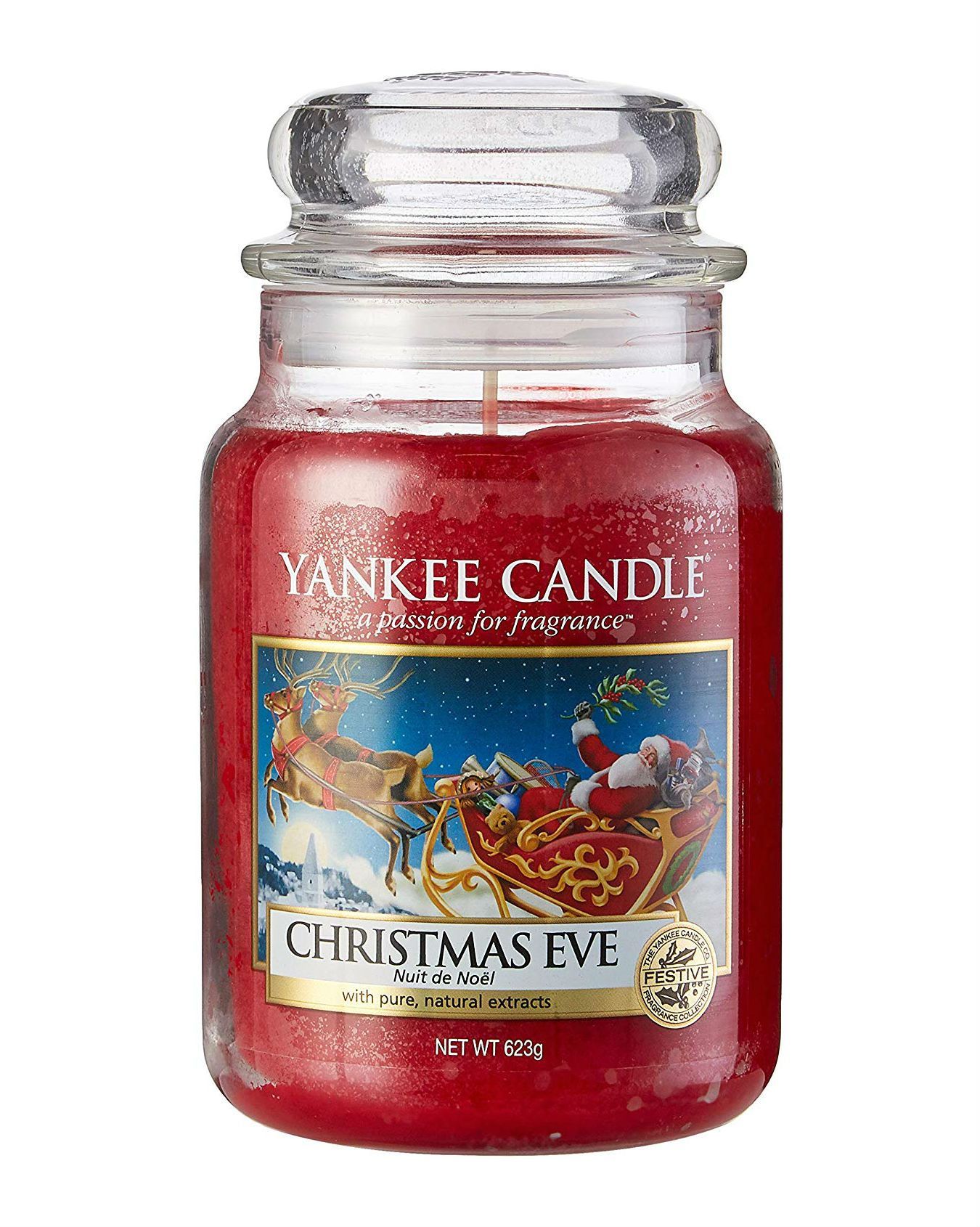YANKEE CANDLE Christmas Eve Large Jar Candle,Fresh Scent 
