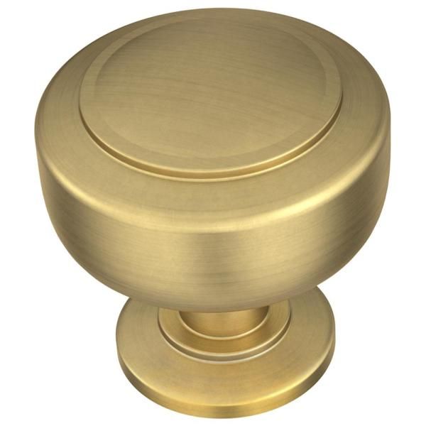 Liberty Floating 1-3/16 in. (30 mm) Brushed Brass Cabinet Knob