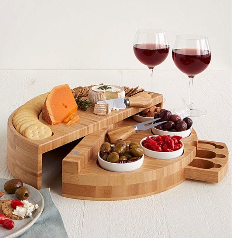 Compact Swivel Cheese & Tapas Board