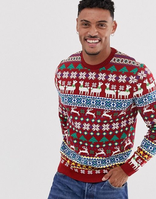 asos mens xmas jumpers