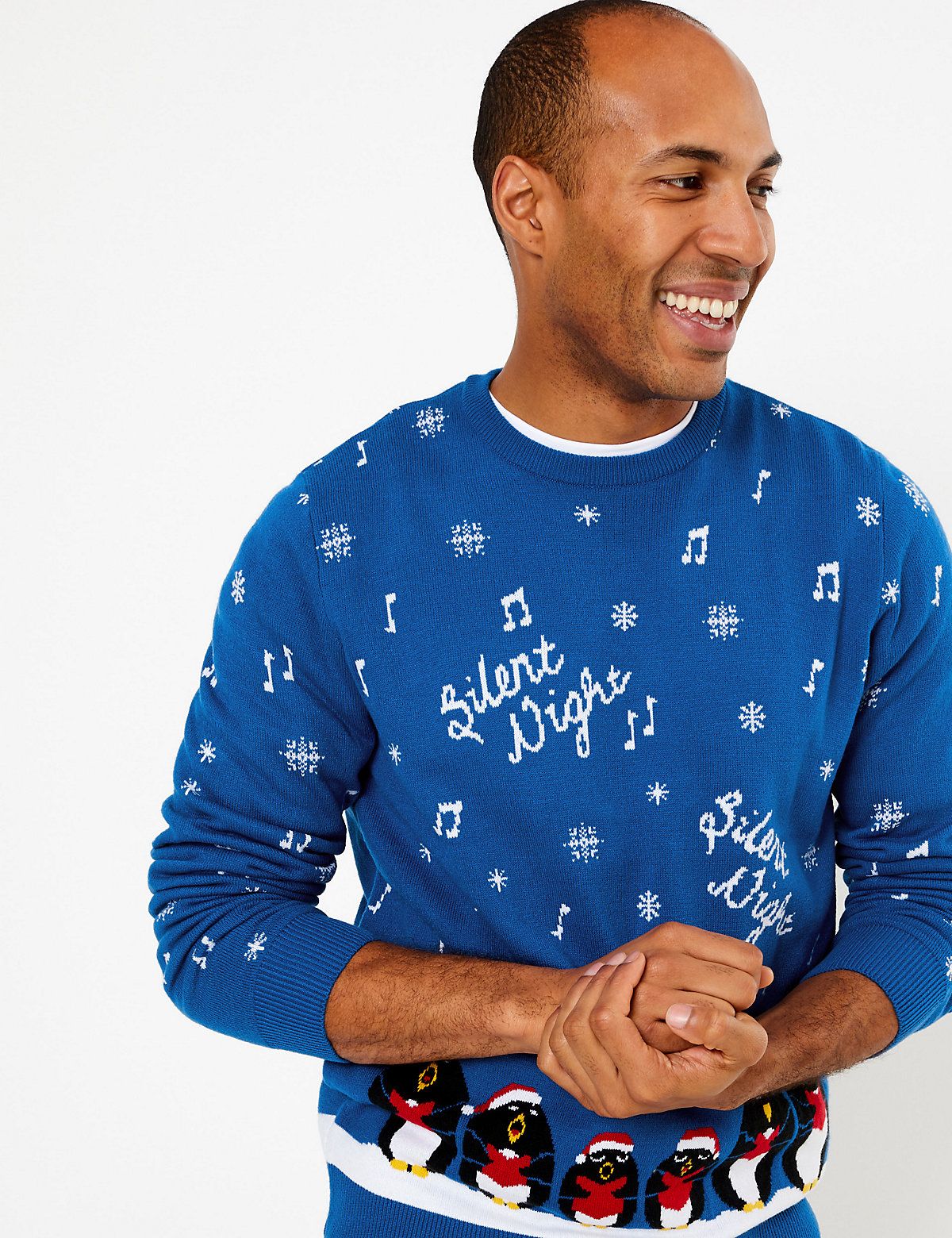 marks and spencer mens christmas jumpers
