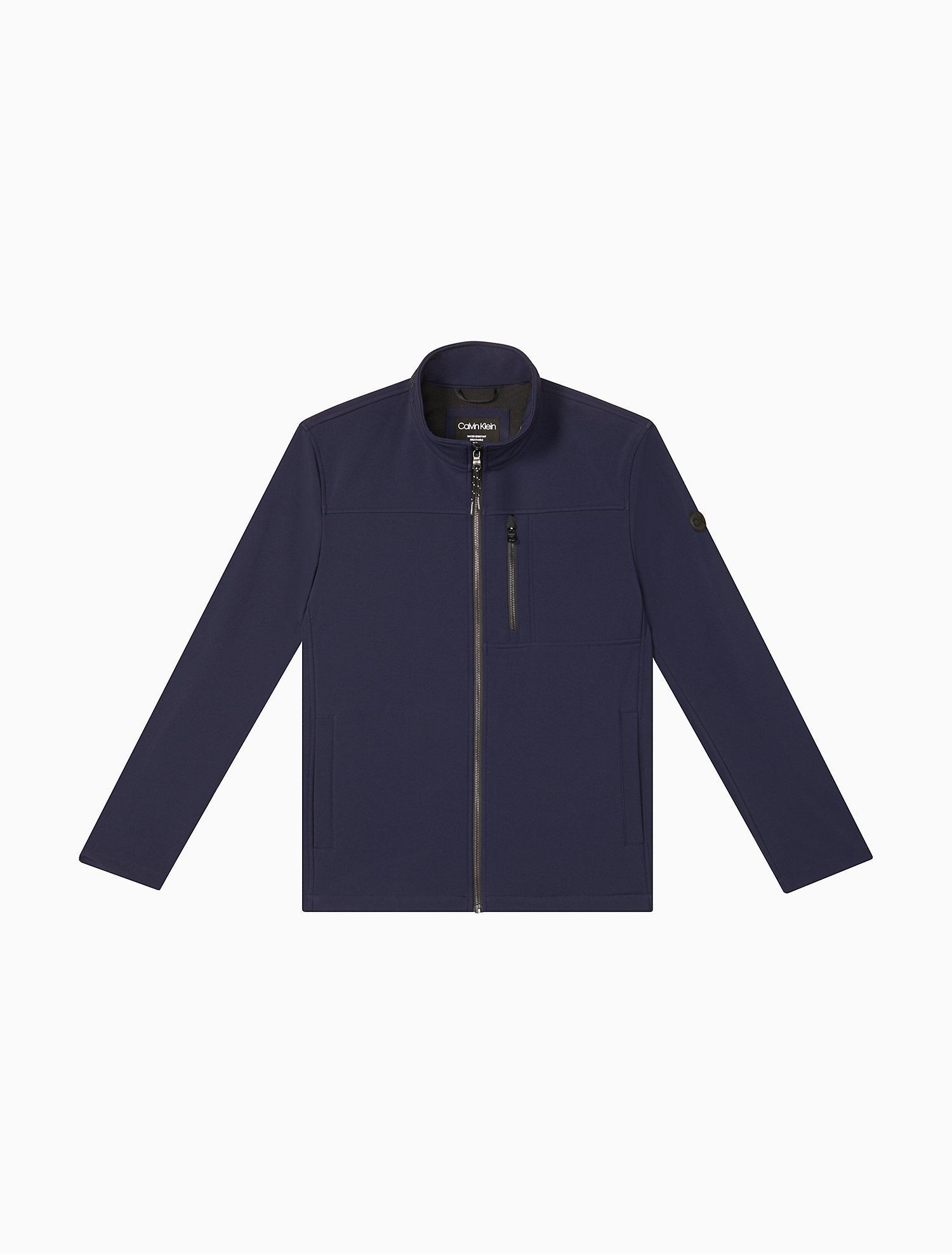 Solid Soft Shell Full Zip Jacket