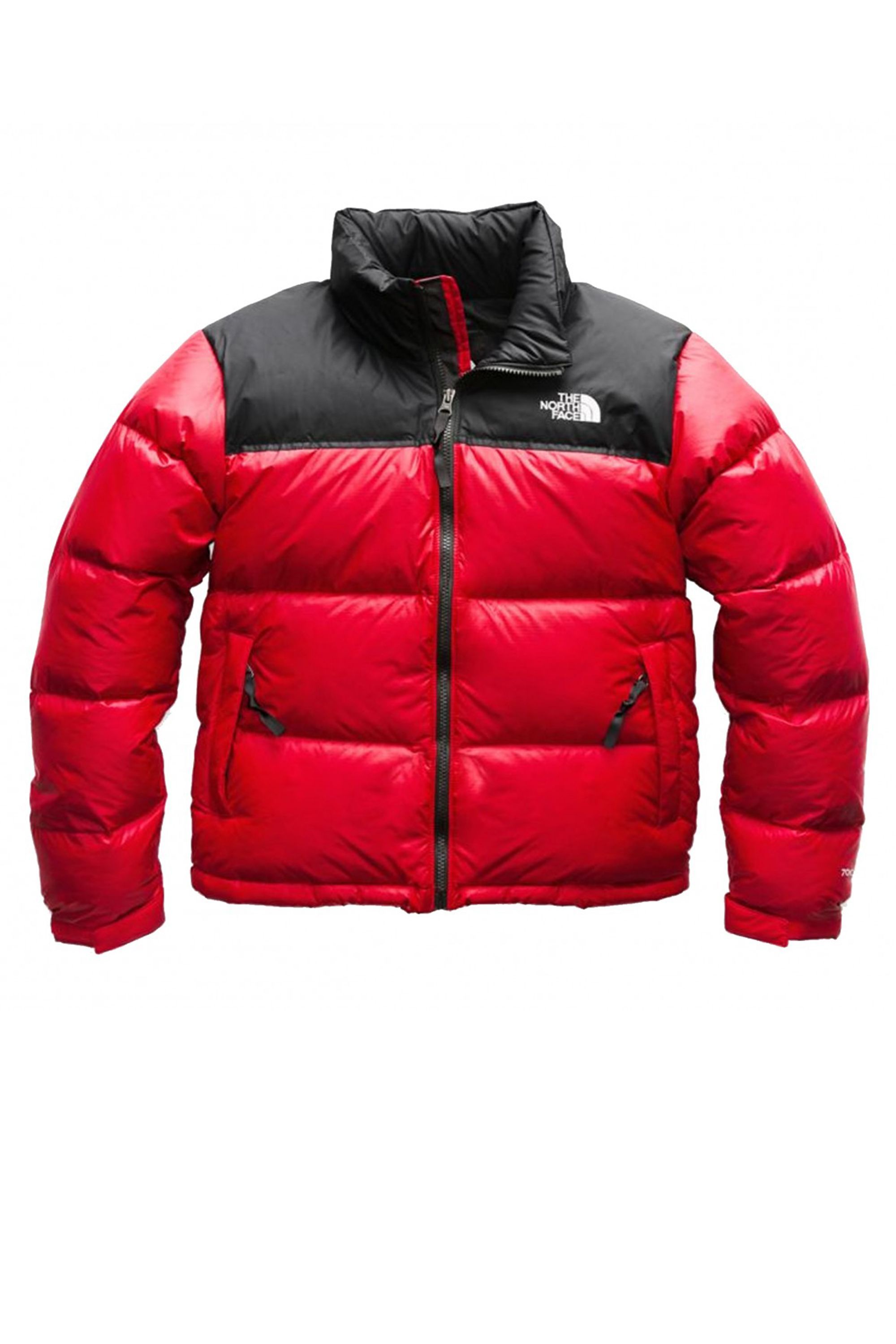 north face red bubble jacket