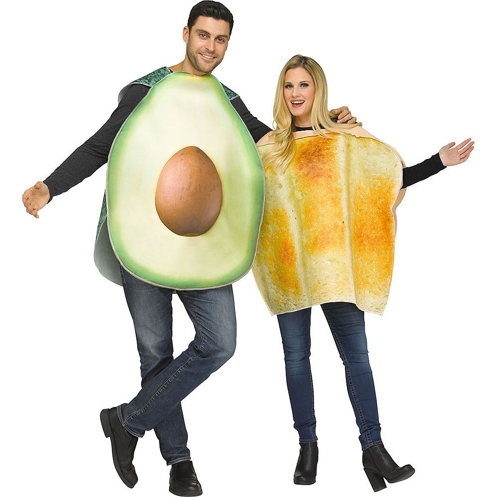 Adult Avocado & Toast Couples Costumes