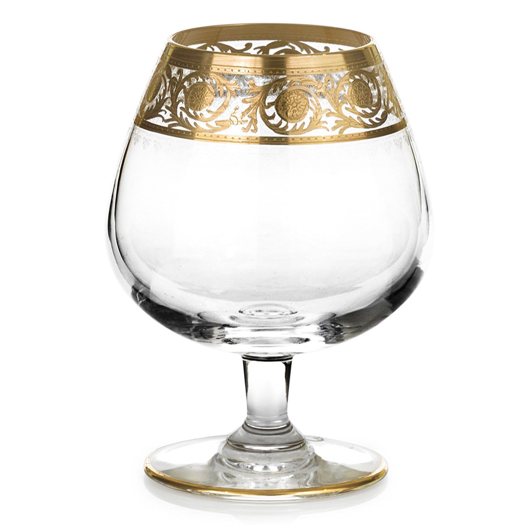 French Moderne Distillers Balloon-Shaped Brandy Snifter Gift Box