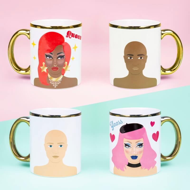 Dress Up Your Drag Queen Sticker Mug