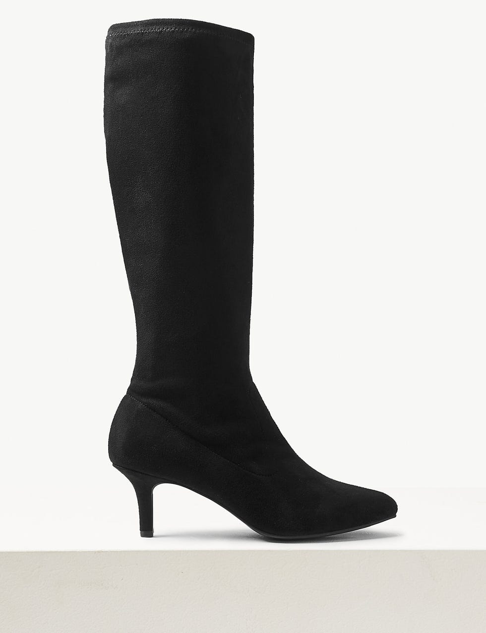 Kitten Heel Knee High Boots