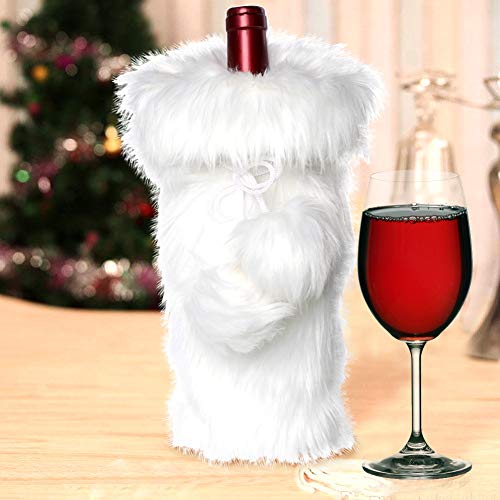 Faux Fur Wine Bottle Bag