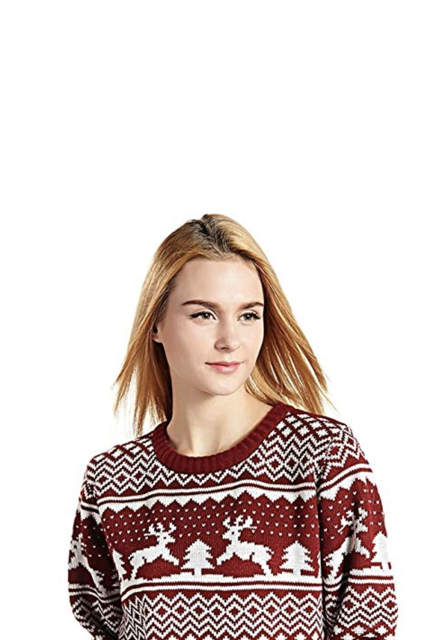  Ugly Christmas Sweater for Women Women's Solid Color
