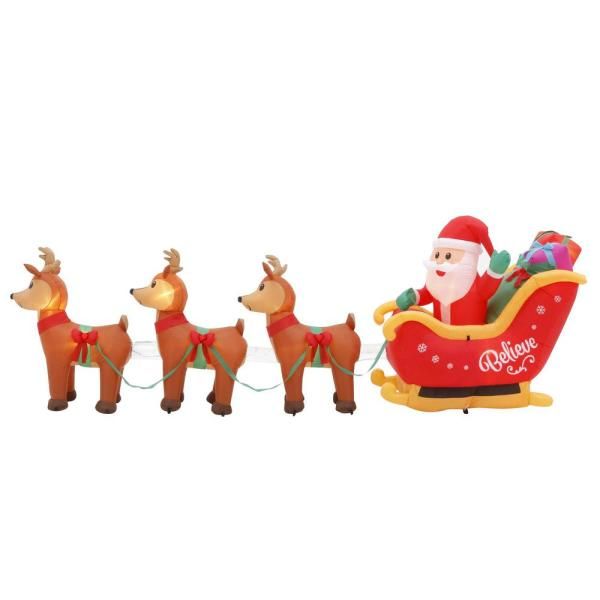 Inflatable Santa in Sleigh