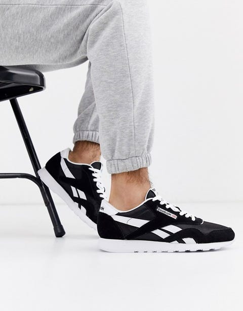 black stylish trainers